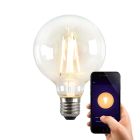 Olucia smart LED lampa E27 George, G95, 5W, dim to warm