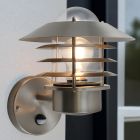 Rostfritt Stål utomhus vägglampa med rörelsesensor silver, Felice, IP44