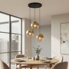 Design fönsterlampa bärnstensfärgad, Nalini