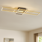 Modern taklampa mässing, Alessandro, 60W, 3000K LED, 3 stegs dimmer