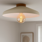 Rustik taklampa beige, Freddie