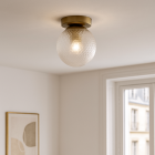 Retro taklampa transparent, Johnson