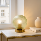 Retro bordslampa grön, Johnson, med brytare