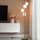 Design golvlampa vit, Remo, med brytare