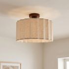 Rustik taklampa beige, Loulou