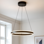 Design fönsterlampa svart, Lava, 46W, 3000K LED