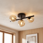 Design taklampa bärnstensfärgad, Remo