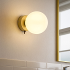 Modern badrumslampa vägg guld, Amer, IP44