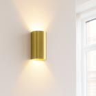 Modern vägglampa mässing, Perry
