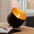 Modern bordslampa svart, Whitney, med brytare