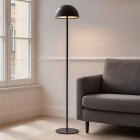 Retro golvlampa svart, Douwe, 4W, dim to warm LED, med beröringsdimmer