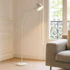 Modern golvlampa vit, Rinke, med brytare