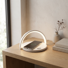 Vit bordslampa plast, Erhan, 2W, 3000K LED, med brytare