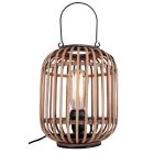 Industri bordslampa brun, Asja, med brytare