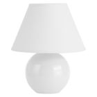 Keramik bordslampa vit, Pilar, med brytare