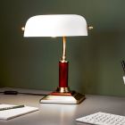 Trä skrivbordslampa brun, Koosje, med brytare