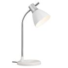 Design skrivbordslampa vit, Liberty, med brytare