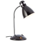 Plast skrivbordslampa svart, Santana, med brytare