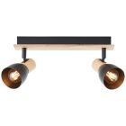 Rustik spotlight tak svart, Tyrone