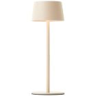 Modern bordslampa utomhus beige, Petter, 2W, 3000K LED, IP44, 3 stegs dimmer