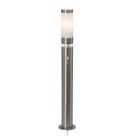 Plast golvlampa utomhus med rörelsesensor krom, Sage, 5W, 3000K LED, IP44