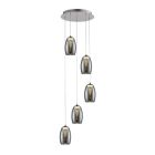 Modern pendellampa matbord krom, Aliyah, 5W, 3000K LED