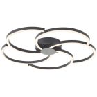 Design taklampa svart, Somia, 32W, 3000K LED, 3 stegs dimmer