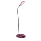 Plast skrivbordslampa rosa, Marenthe, 2W, 6000K LED, med brytare