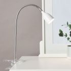 Plast klämspot vit, Kit, 2,4W, 3000K LED, med brytare
