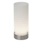 Glas bordslampa vit, Mexi, 3W, 3000K LED, med brytare