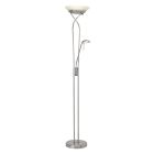Modern läslampa golv krom, Joann, 18W, 3000K LED, med brytare