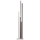 Modern golvlampa silver, Olivia, 4W, 3000K LED, med brytare