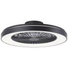 Modern takfläkt svart, Palmero, 40W, RGBW LED, met fjärrkontroll