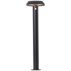 Metall golvlampa utomhus solcell svart, Ridvan, 4W, 3000K LED, IP44