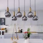 Design fönsterlampa grå, Giada