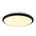 Svart modern plafond plast, Joachim, 24W, 3000K LED