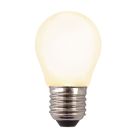 Dimbar Olucia E27 LED lampa, P45, 3w, Vitt glas, 2700k