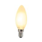 Dimbart Olucia E14 LED-ljus, 3w, Vitt glas, 2700k