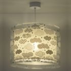 Grå fönsterlampa barn plast, Clouds