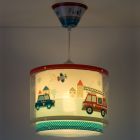 Blå fönsterlampa barn plast, Police