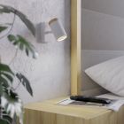 Vit modern väggspotlight stål, Consuma, IP44