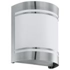 Silver modern utelampa glas, Aartje, IP44