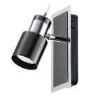 Nickel retro spotlight tak stål, Nicolas, med brytare