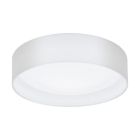 Vit modern plafond tyg, Abano, 12W, 3000K LED