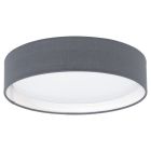 Grå modern plafond tyg, Abano, 12W, 3000K LED