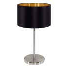 Guld modern bordslampa tyg, Terme, med brytare