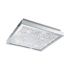 Krom design taklampa glas, Aarnoud, 16W, 4000K LED