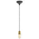 Guld vintage fönsterlampa metall, Christel