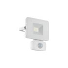 Vit utomhus vägglampa med rörelsesensor aluminium, Joey, IP44