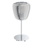 Krom modern bordslampa stål, Gauke, med brytare
